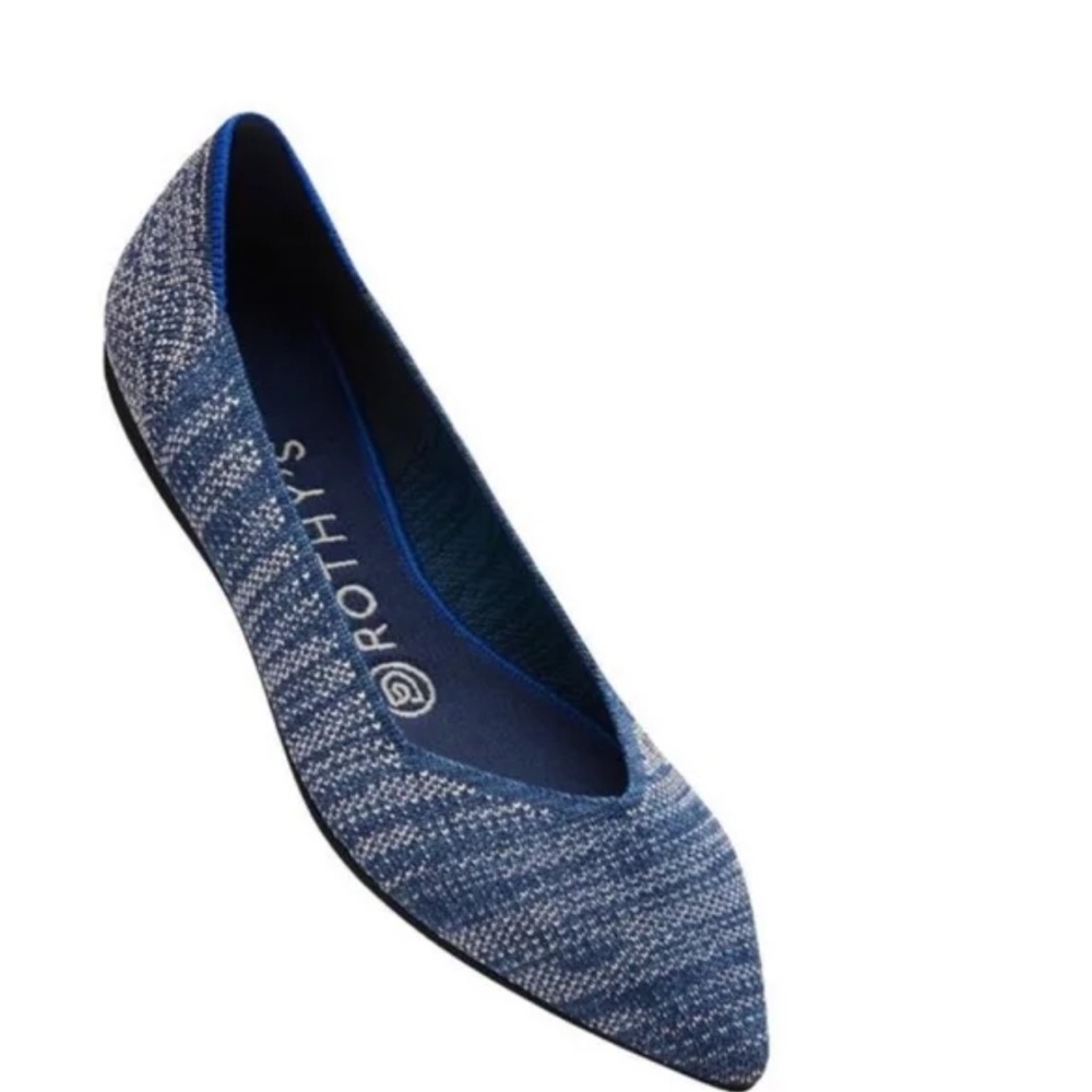 Rothy's Blue Knit Flats